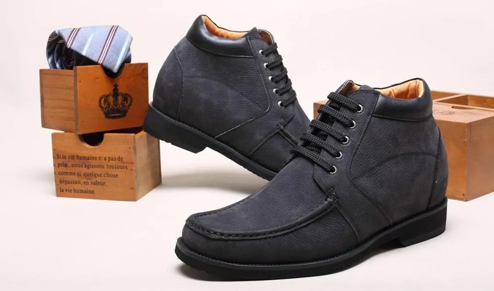 9 CM / 3.54 Inches Taller - CMR CHAMARIPA Elevator Boots Height Increasing Shoes For Men Tall Men Boots