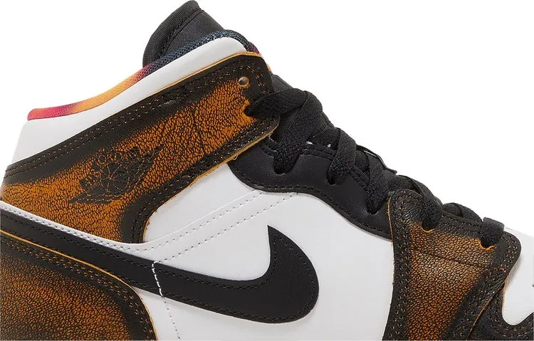 Air Jordan 1 Mid SE GS Wear-Away - Taxi, black