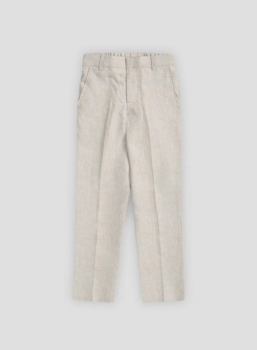 Barn Beige Linen Boys Suit
